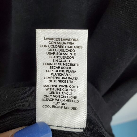 Daisy Fuentes NWT Womens L Black Draped 3/4 Sleeve Rayon Tunic Top Evening - Picture 14 of 16